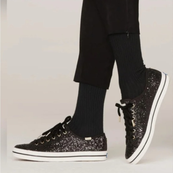kate spade Shoes - Keds x Kate Spade Champion Glitter Lace Up Sneakers Black Women Size 9.5